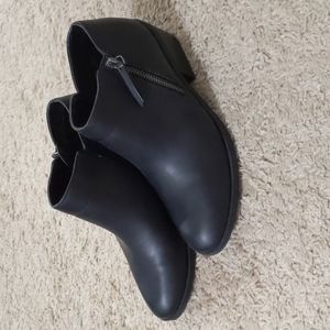 Black Time & Tru Ankle Booties